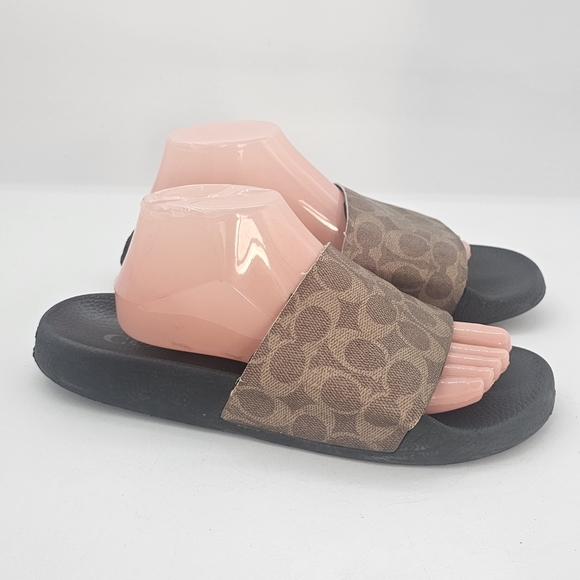 Coach Udele Sport Slide Sandals Women's 10 Signature Canvas - Picture 4 of 11